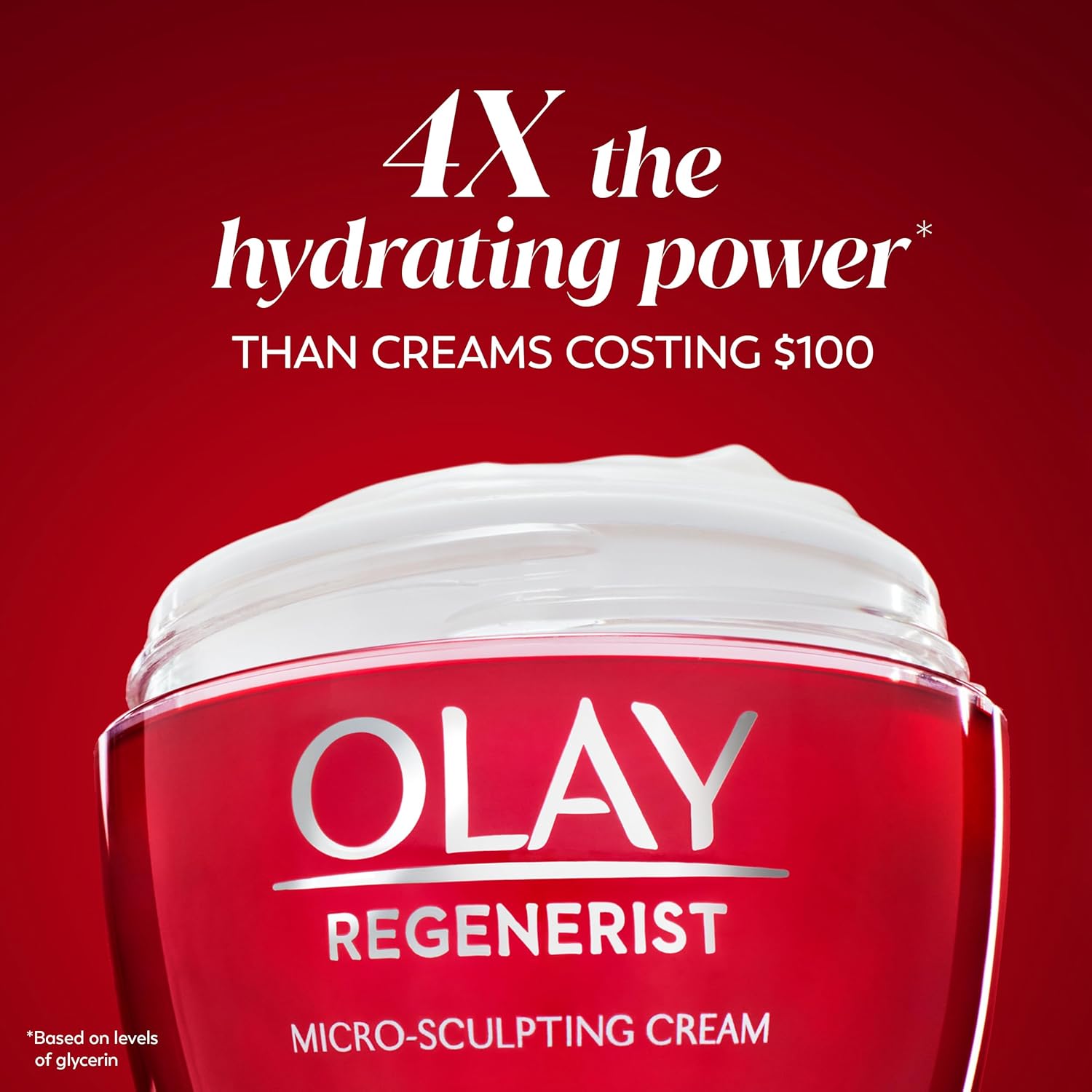 Olay Regenerist Micro-Sculpting Face Cream – Fragrance-Free Anti-Aging Moisturizer with Hyaluronic Acid, Niacinamide & Peptides – 1.7 oz