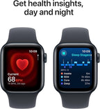 Apple Watch SE (2nd Gen) [GPS 40mm] Smartwatch with Midnight Aluminum Case with Midnight Sport Band S/M. Fitness and Sleep Trackers, Crash Detection, Heart Rate Monitor, Retina Display