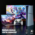 Dinosoo Wireless Controller for Android with USB Cable/Dual Vibration/6-Axis Motion Control/3.5mm Audio Jack/Multi Touch Pad/Turbo/1000mAh Battery/Programming, with PS5 2.4g Adapter