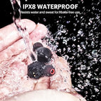 TOZO T6 Wireless Earbuds Bluetooth 5.3 - 50H Playtime, Stereo Sound, Waterproof IPX8, Wireless Charging Case, App-Controlled EQ, In-Ear Headphones